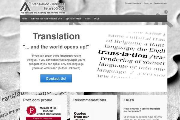 Translation Services by webGóbé